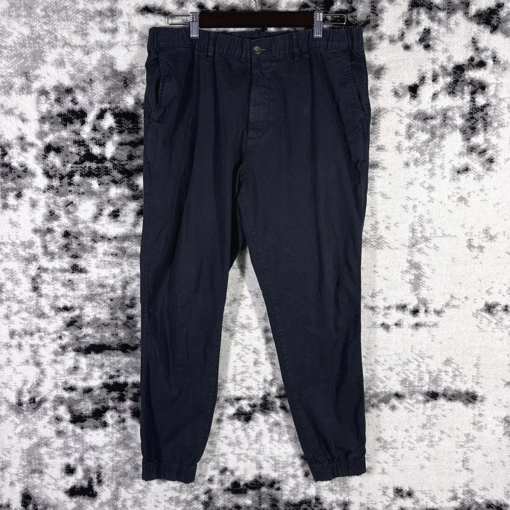 Bearbottom Pants Mens Size Extra Large Black‎ Tapered Leg Stretch Chino Preppy
